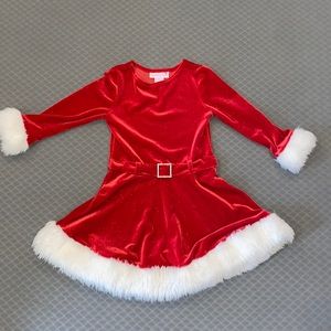 Girls Santa Christmas Dress
